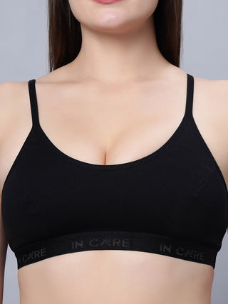 Full Coverage Non-Padded Sports bra (Pack of 2) Incare