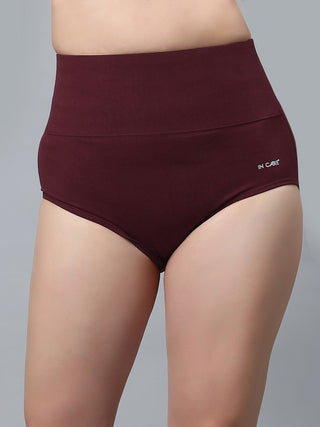 Shapers Belly Control Tummy Tucker Panty With Broad belt Elastic (Pack of 1) Maroon