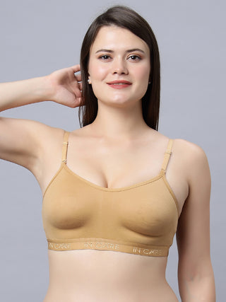 Sports-03 Non-Padded Full Coverage Sports bra (Pack of 1) Incare