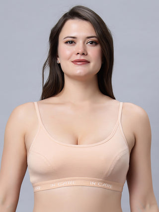 Sports-01 Non-Padded Full Coverage T-Shirt Bra (Pack of 1) Incare