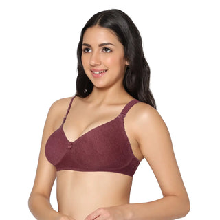 Ela Non-Padded Full Coverage T-Shirt Bra (Pack of 2) - Incare