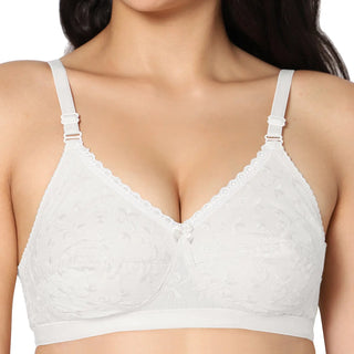 Heena Non-Padded Full Coverage Bra (Pack of 2) - Incare