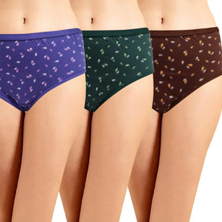 High Rise Full Coverage Outer Elastic Hipster Panty (Pack of 3) - Incare