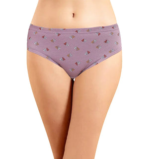 High Rise Hipster Panties with Inner Elastic - (Pack of 3) - Incare