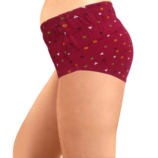 ICIB-003 With Broad Elastic Panties (Pack of 3) - Printed Assorted Colors (Pack of 3) - Incare