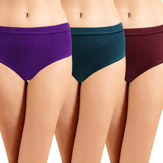 ICIN-010 Hipster Panties with Inner Elastic (Pack of 3) - Incare