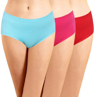 ICIN-011 Hipster Panties with Inner Elastic - (Pack of 3) - Incare