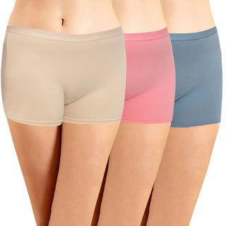 ICLG-010 Boyshorts With Outer Elastic Panties (Pack of 3) - Incare