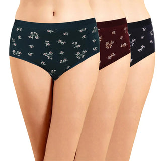 ICOE-033 Hipster Panties  with Outer Elastic (Pack of 3) - Incare