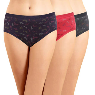 ICOE-073 Hipster Panties with Outer Elastic - (Pack of 3) - Incare