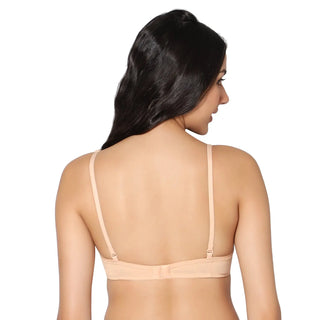 Non padded medium coverage Tomato & Skin Color Everyday Bra (Pack of 2)