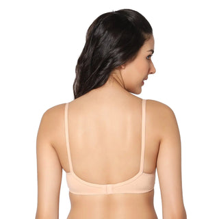 Non-Padded Full Coverage  T-Shirt Bra Black Skin  color  (Pack of 2)