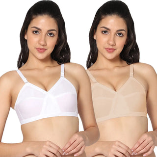 Softplus Non-Padded Full Coverage T-Shirt Bra (Pack of 2) - Incare