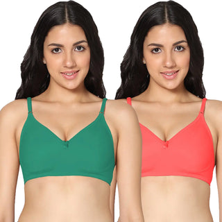 Soha Non-Padded Full Coverage T-Shirt Bra (Pack of 2) - Incare