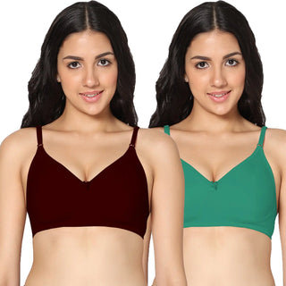 Soha Non-Padded Full Coverage T-Shirt Bra (Pack of 2) - Incare