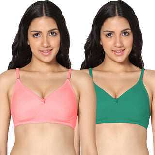 Soha Non-Padded Full Coverage T-Shirt Bra (Pack of 2) - Incare