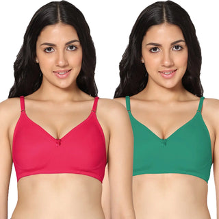 Soha Non-Padded Full Coverage T-Shirt Bra (Pack of 2) - Incare