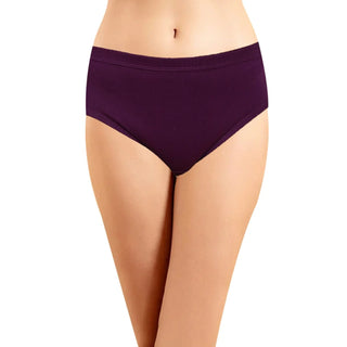 Solid Hipster with Inner Elastic Panties  (Pack of 3) - Incare