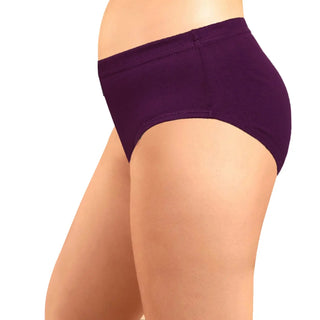 Solid Hipster with Inner Elastic Panties  (Pack of 3) - Incare