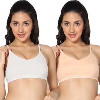 Sports-01 Non-Padded Full Coverage Sports bra (Pack of 2) - Incare