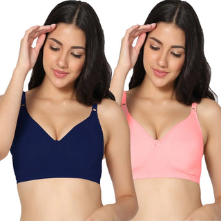 Suhana Non-Padded Full Coverage T-Shirt Bra (Pack of 2) - Incare