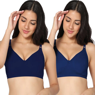 Suhana Non-Padded Full Coverage T-Shirt Bra (Pack of 2) - Incare