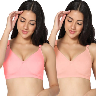 Suhana Non-Padded Full Coverage T-Shirt Bra (Pack of 2) - Incare