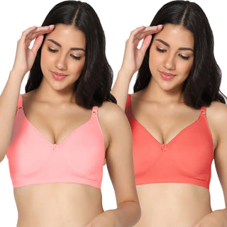 Suhana Non-Padded Full Coverage T-Shirt Bra (Pack of 2) - Incare