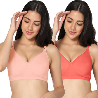 Suhana Non-Padded Full Coverage T-Shirt Bra (Pack of 2) - Incare