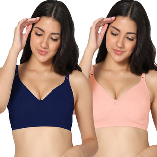 Suhana Non-Padded Full Coverage T-Shirt Bra (Pack of 2) - Incare