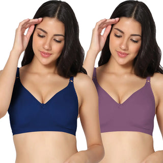 Suhana Non-Padded Full Coverage T-Shirt Bra (Pack of 2) - Incare