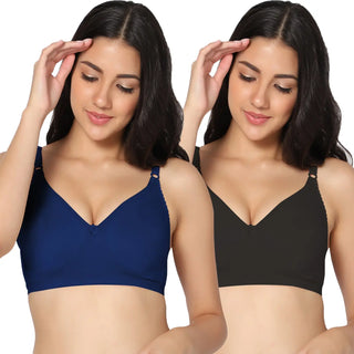 Suhana Non-Padded Full Coverage T-Shirt Bra (Pack of 2) - Incare