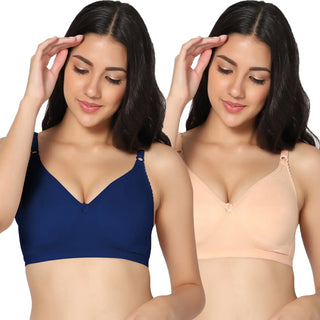 Suhana Non-Padded Full Coverage T-Shirt Bra (Pack of 2) - Incare