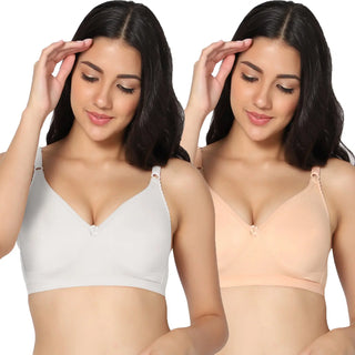 Suhana Non-Padded Full Coverage T-Shirt Bra (Pack of 2) - Incare