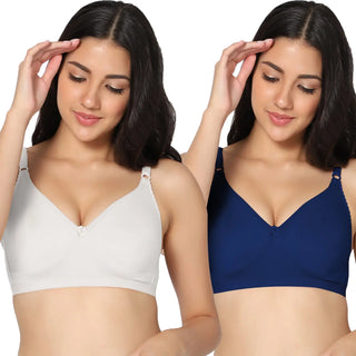 Suhana Non-Padded Full Coverage T-Shirt Bra (Pack of 2) - Incare