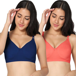 Suhana Non-Padded Full Coverage T-Shirt Bra (Pack of 2) - Incare