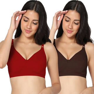 Suhana Non-Padded Full Coverage T-Shirt Bra (Pack of 2) - Incare