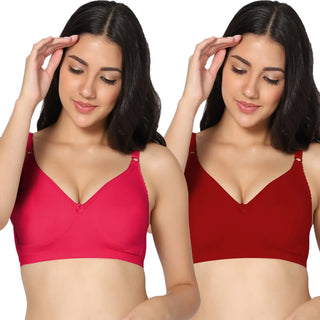 Suhana Non-Padded Full Coverage T-Shirt Bra (Pack of 2) - Incare