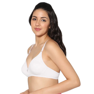 Half Coverage Non-Padded Bra (Pack of 2)