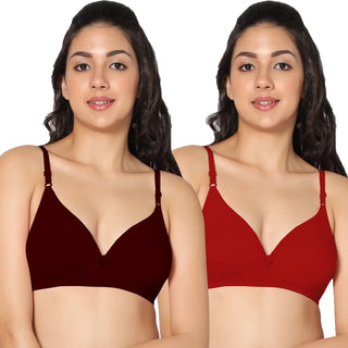 Half Coverage Non-Padded Bra (Pack of 2)