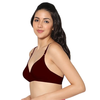 Half Coverage Non-Padded Bra (Pack of 2)