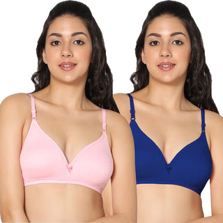 Half Coverage Non-Padded Bra (Pack of 2)