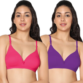 Half Coverage Non-Padded Bra(Pack of 2)