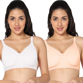 Zoey Light Padded Full Coverage Nursing Bra (Pack of 2) - Incare