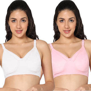 Zoey Light Padded Full Coverage Nursing Bra (Pack of 2) - Incare