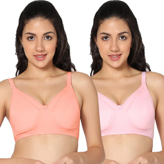 Zoey Light Padded Full Coverage Nursing Bra (Pack of 2) - Incare