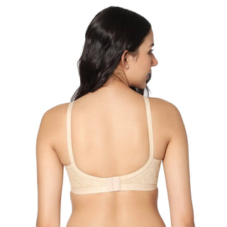 Zoya Non-Padded Full Coverage Embroidery Cotton Bra (Pack of 1) - Incare