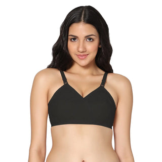 Zoya Non-Padded Full Coverage Embroidery Cotton Bra (Pack of 2) - Incare