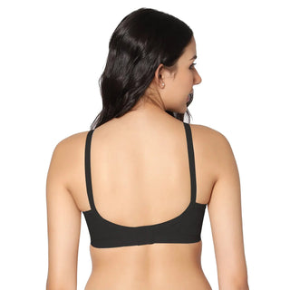 Zoya Non-Padded Full Coverage Embroidery Cotton Bra (Pack of 2) - Incare