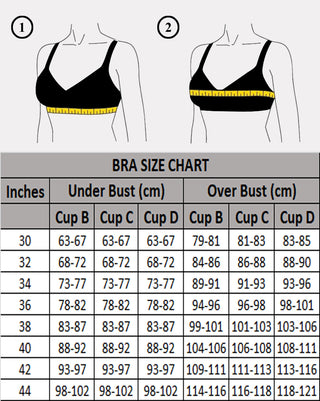 Non-Padded Full Coverage Sports Bra BlackWhite Color (Pack of 2)